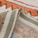 Tapis géométrique Oushak runner, 97x348cm