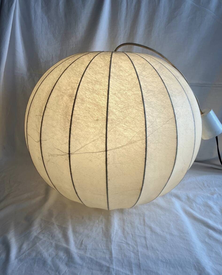 Vintage cocoon pendant light Goldkant Leuchten – Germany 1960/70
