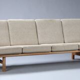 Hans J. Wegner 4-seater sofa, model GE-236/4, oak