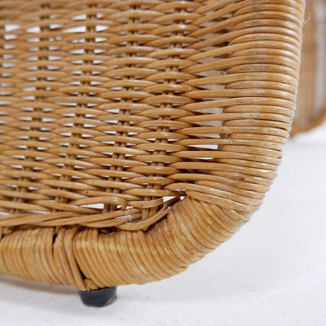 Ikea rattan and wickers long chair 1980s