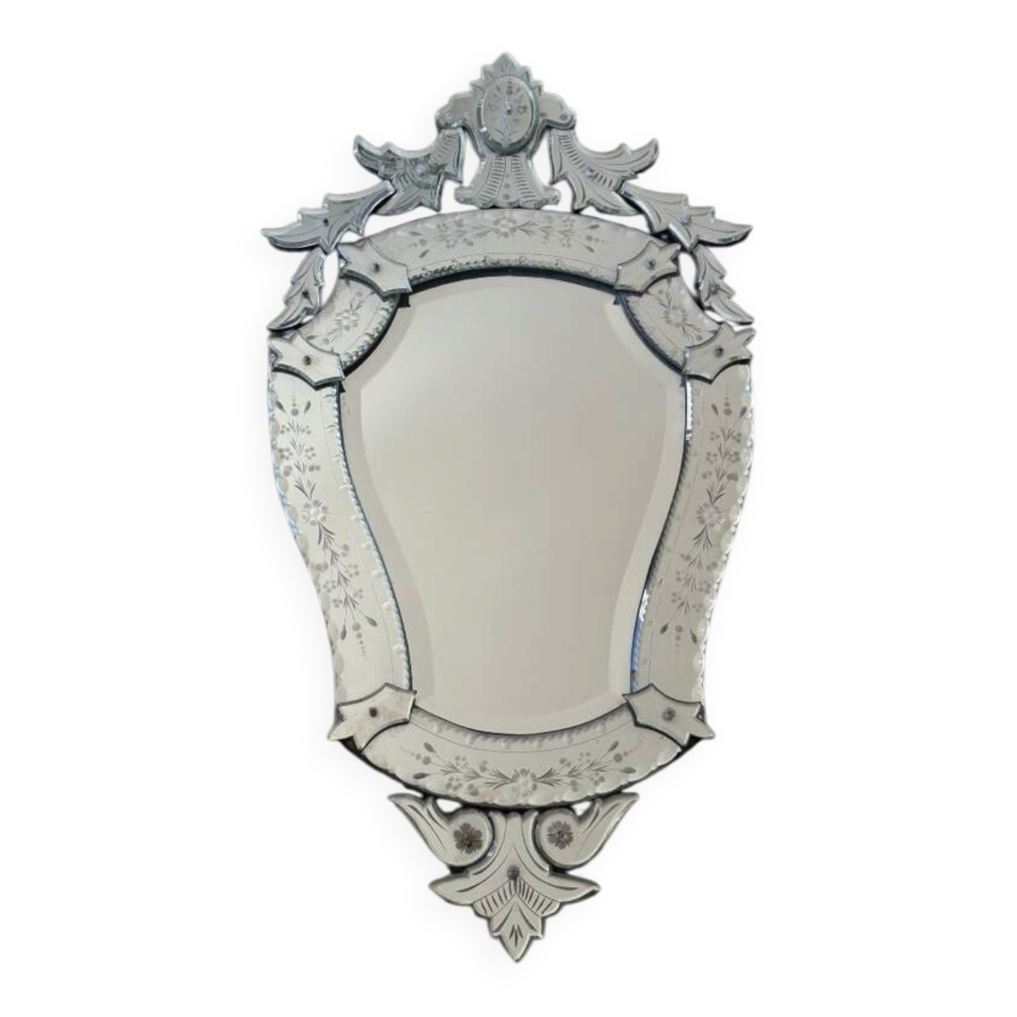 Venetian mirror, Murano glass 1950