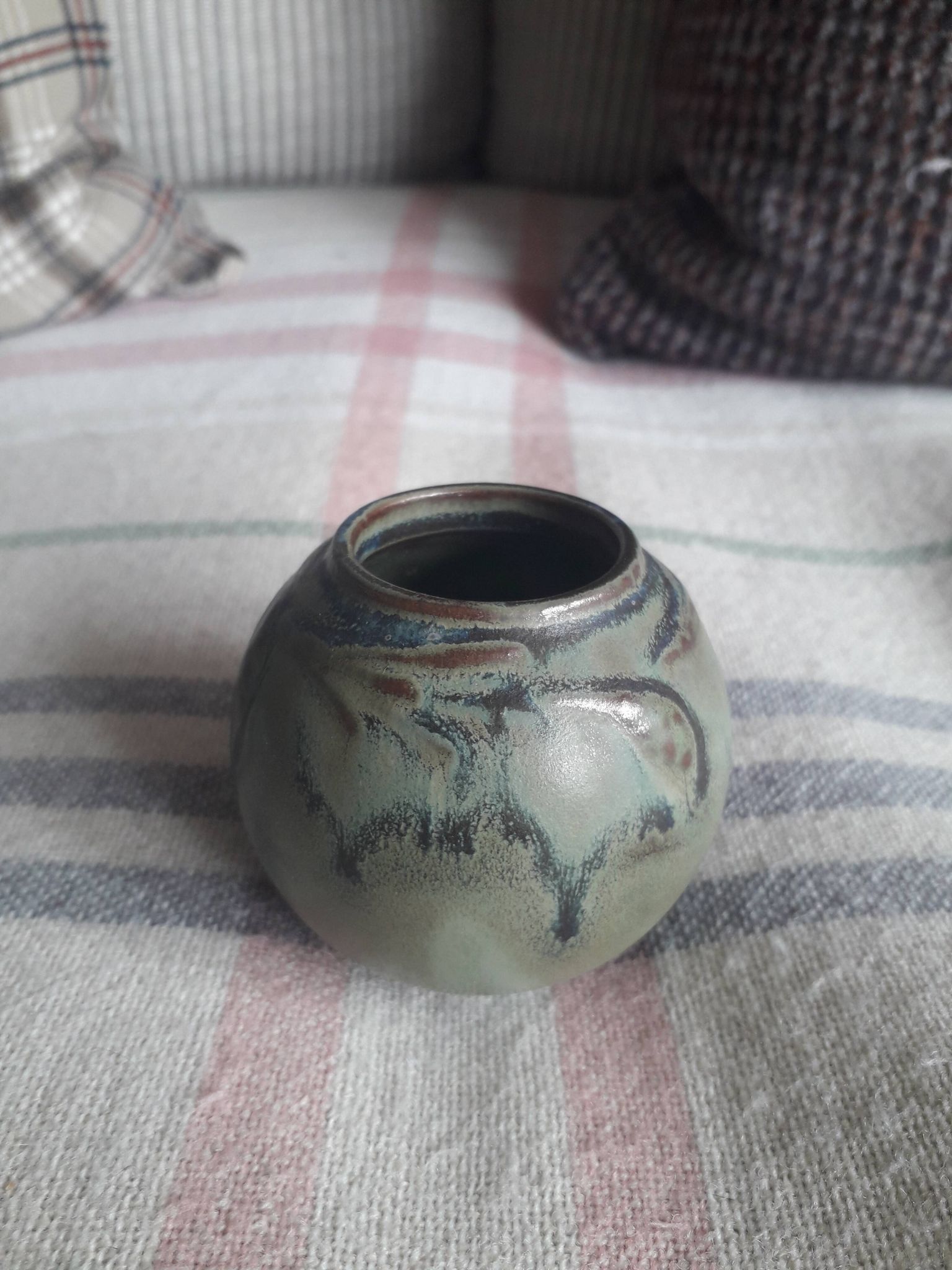 Very original Denbac ceramic vase.