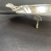 Grand plat corbeille centre de table – Métal Argenté – Roux-Marquiand