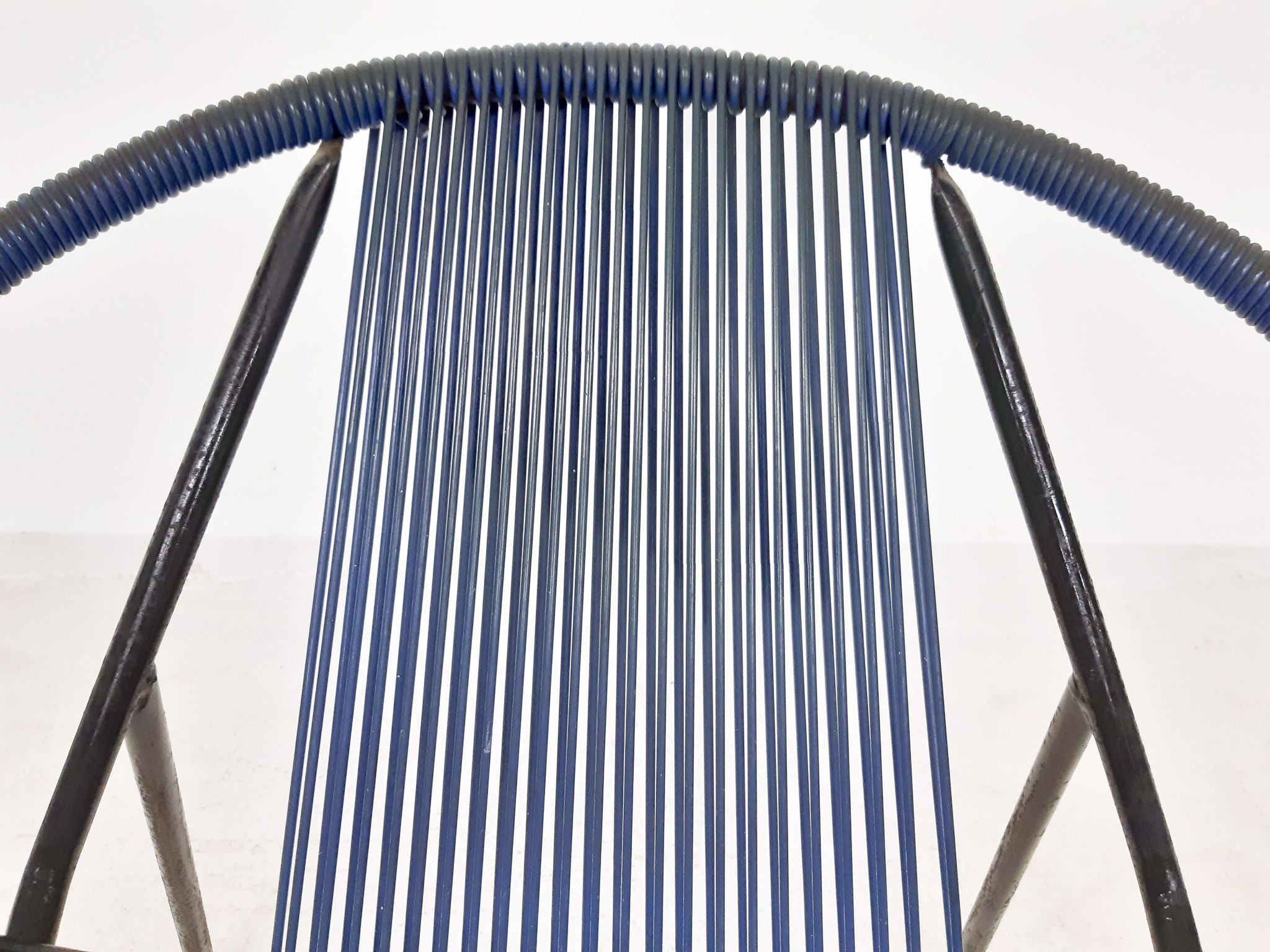 Fauteuil extérieur en fil du milieu du siècle