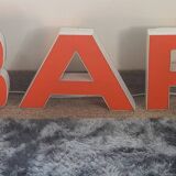 Old Large Sign "Bar" 70s