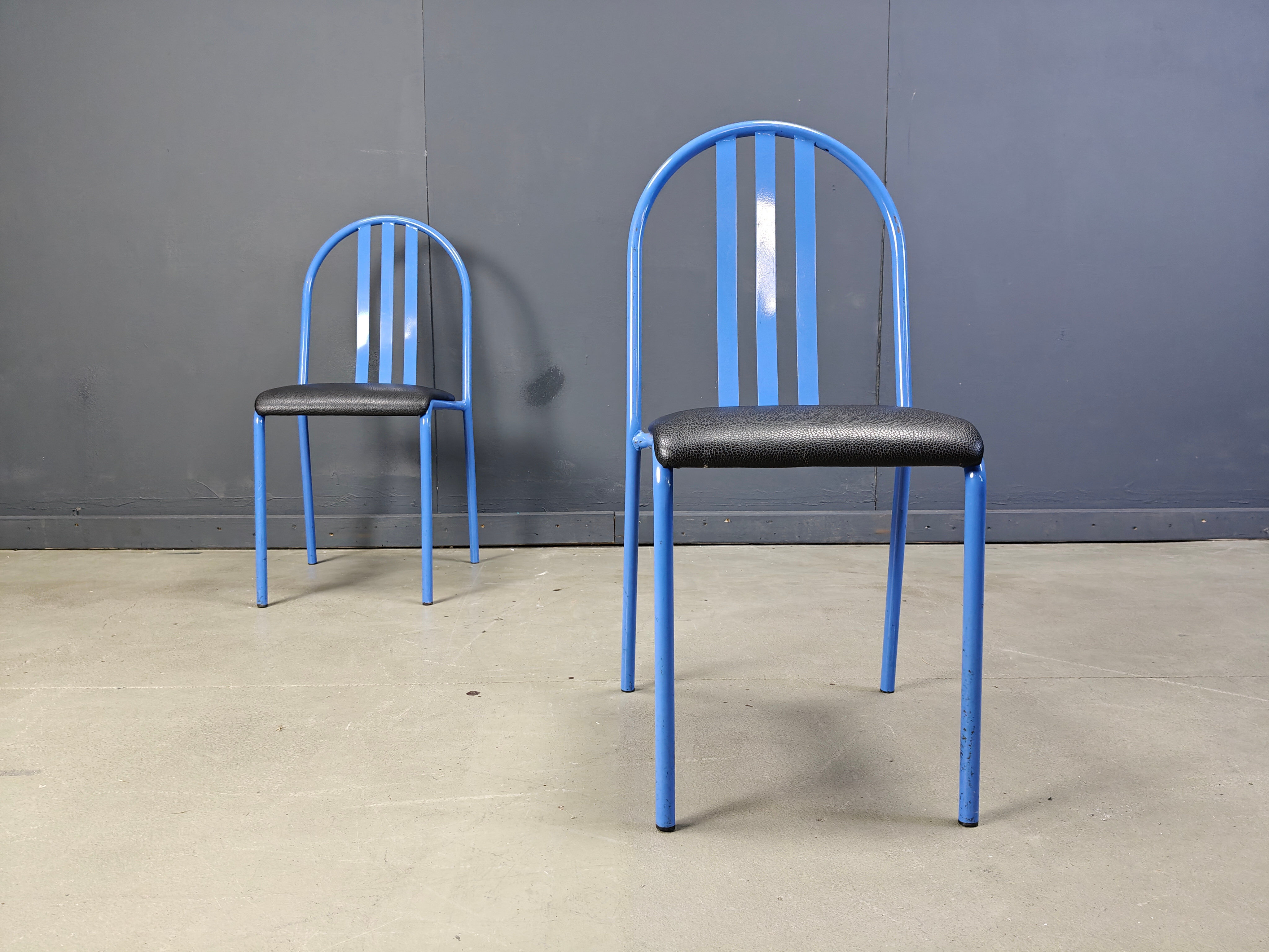 Ensemble de chaises Nr 222 par Robert Mallet-Stevens, années 1980, ensemble de 7.