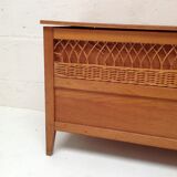 Banc coffre en rotin
