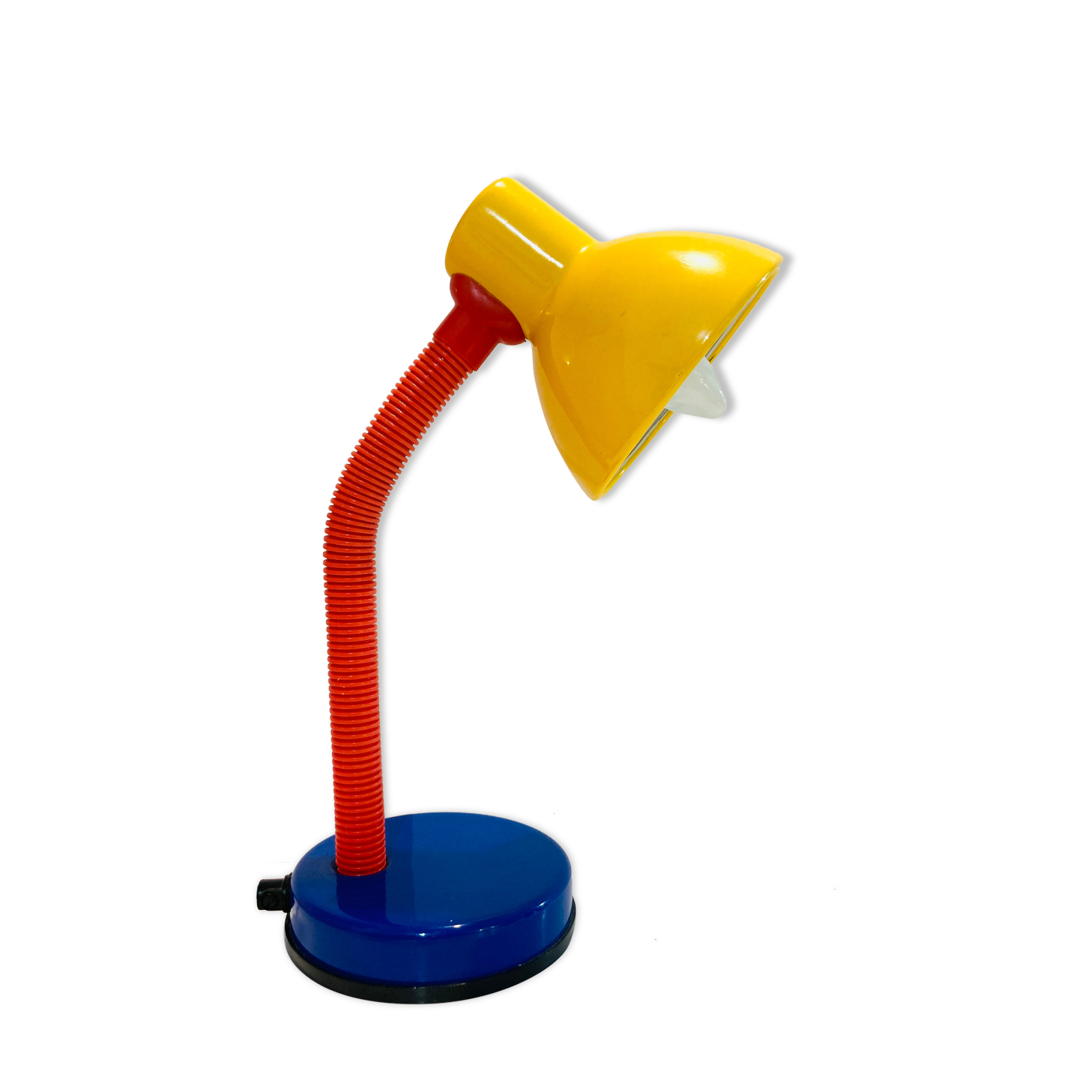 Colorful articulated desk lamp from the 80
