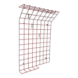 Red rope coat rack, modern German mid-century, 1960s.