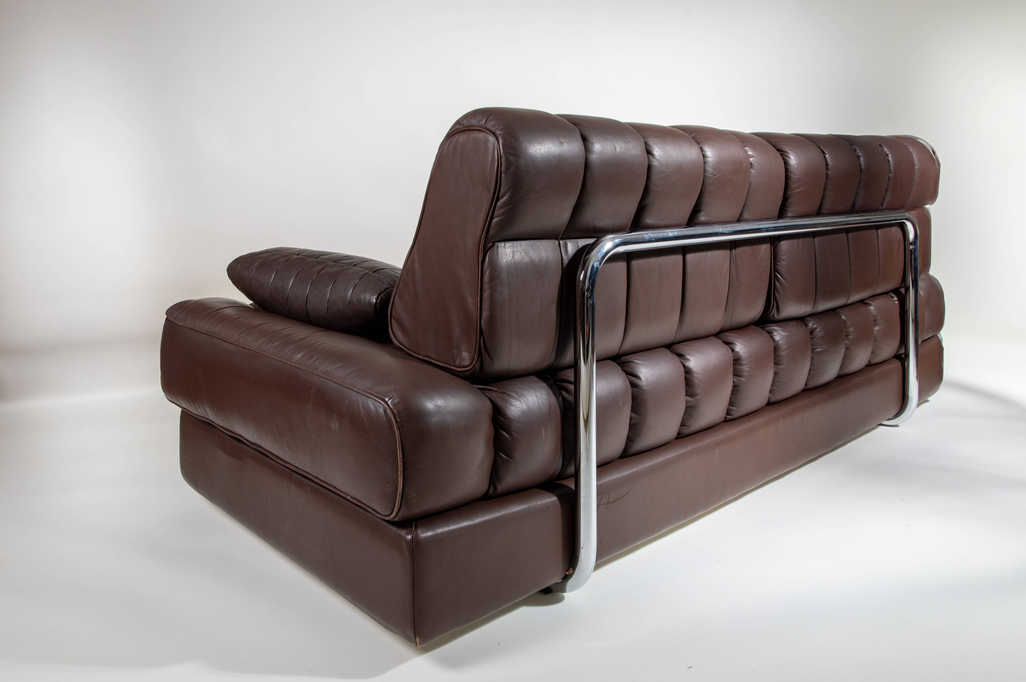 Vintage DS 85 Brown Leather Daybed by De Sede, 1980s
