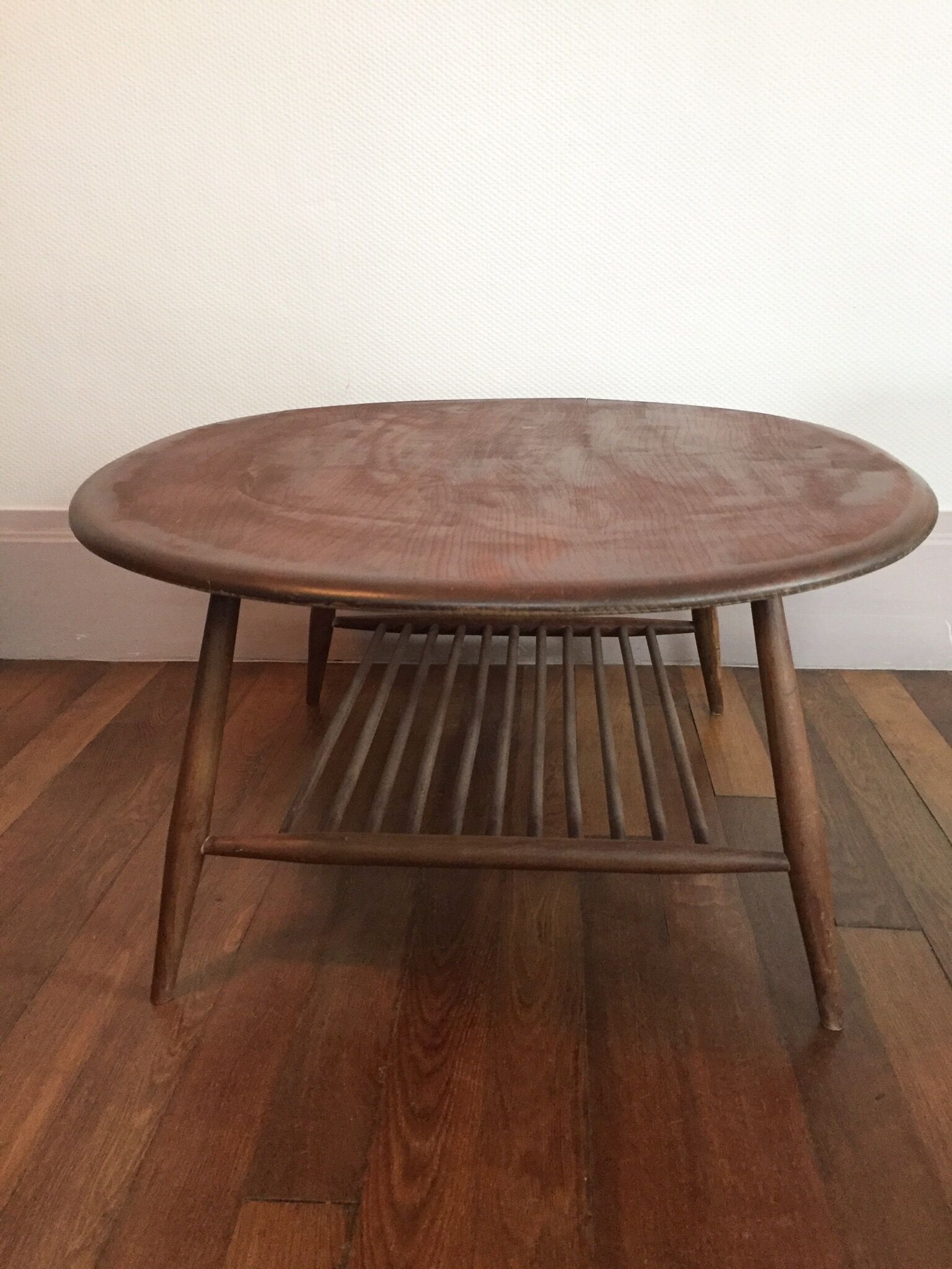 Table low scandinavian vintage 'ercol', 1950