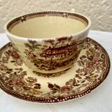Tonquin Staffordshire cup and saucer