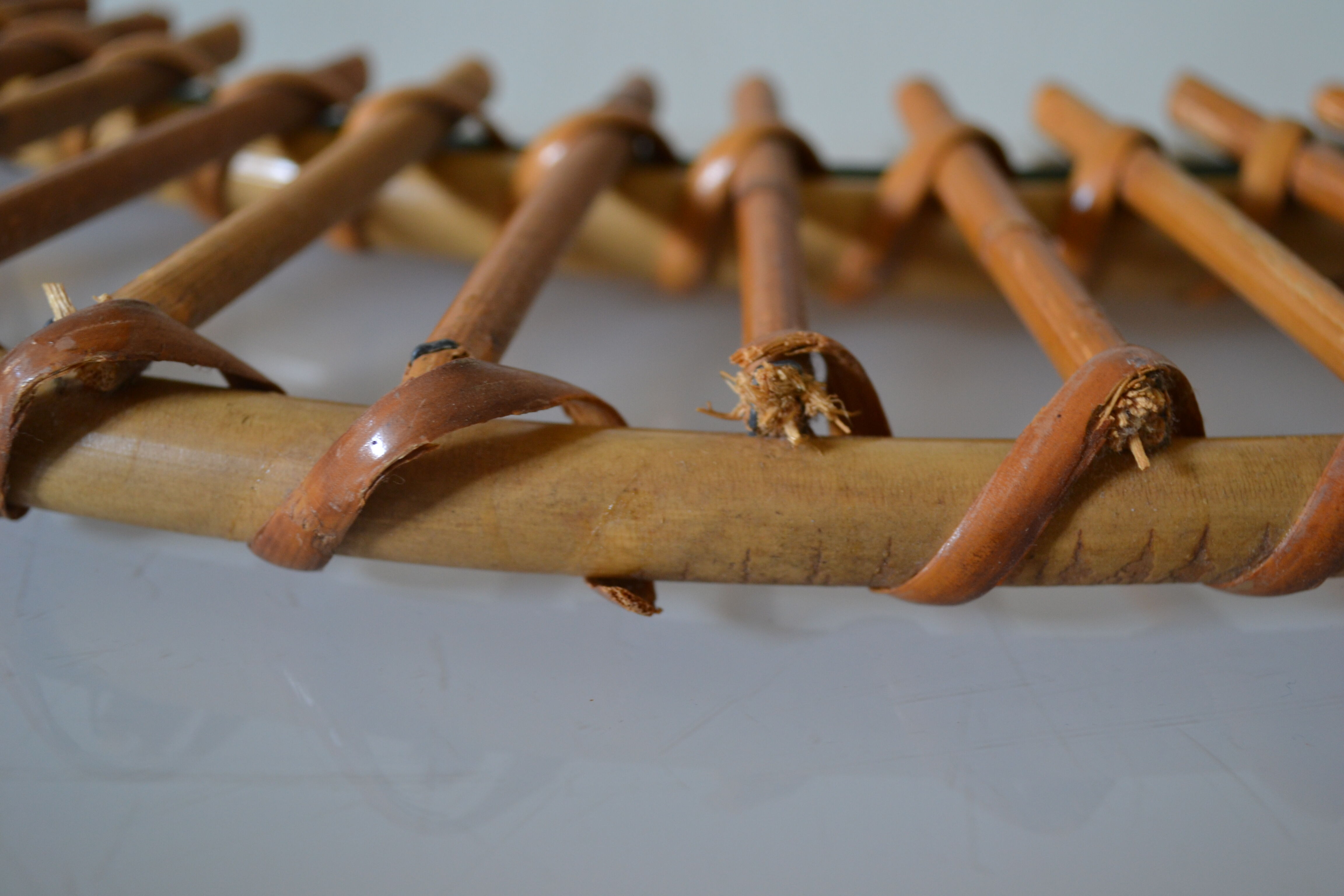 Vintage rattan sun mirror 70 years