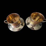 Pair of Limoges porcelain lunches