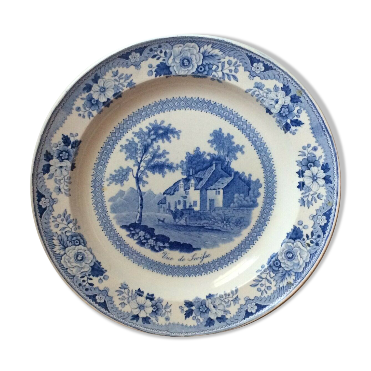 Gien earthenware plate seen from Swifse