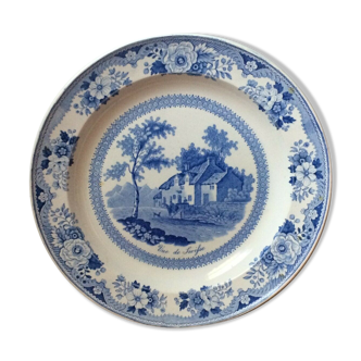 Gien earthenware plate seen from Swifse