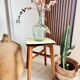 Tabouret en bois et Formica vintage