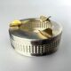Silver plated ashtray, Maria Pergay's style, France, 1970s
