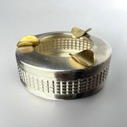 Silver plated ashtray, Maria Pergay's style, France, 1970s