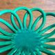 Bowl / Fruit bowl - Accolay ceramic - emerald green - vintage 1960s