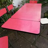 Table and chairs/stabonet in 60s formica