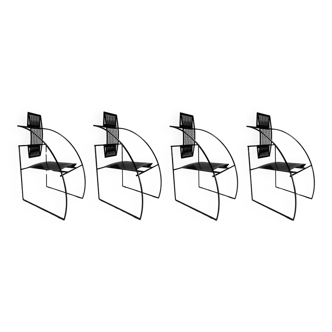 Quinta Dining Chairs by Mario Botta for Alias, 1980s, Set of 4