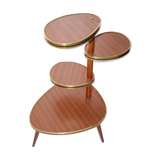 Table has plants in formica