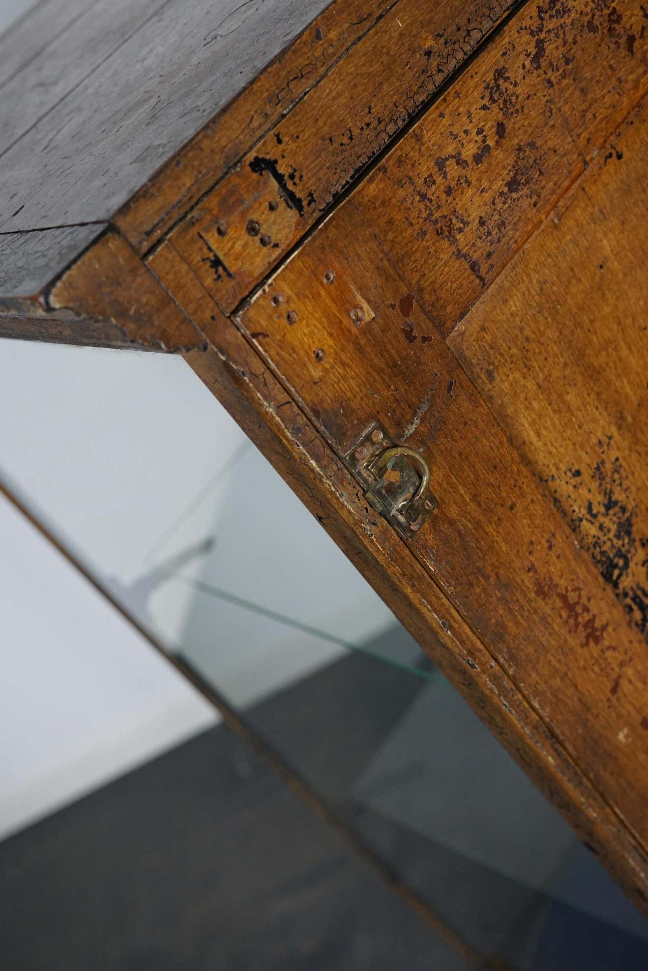 Mahogany showcase painted at the end of the nineteenth century