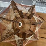 Wooden suspension and vintage wire