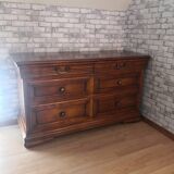 Chest of drawers with 4 drawers in cherry wood