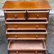 Vintage Louis XIV commode in wood from the 1950s.