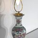 Lampe en porcelaine de chine et laiton, début XXe
