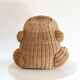 Wicker and braided rattan magazine door by Olivier Cajan