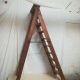 Oak stepladder in clear pine wood