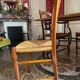 Artisanal Provencal table wrought iron base 4 chairs wreath and two armchairs gerbe Rochebobois