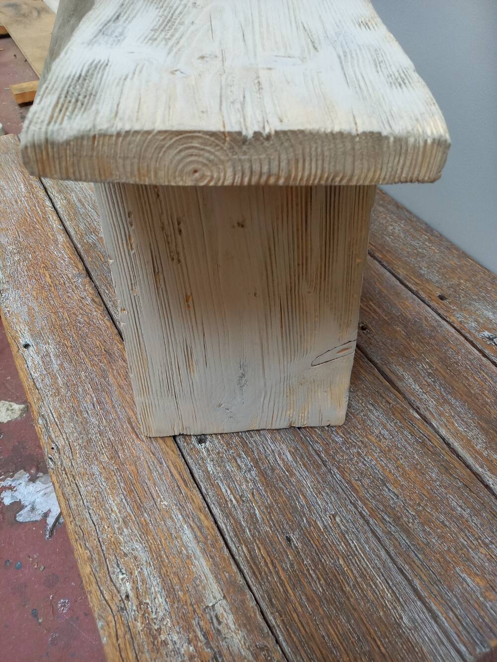 Small wooden bench