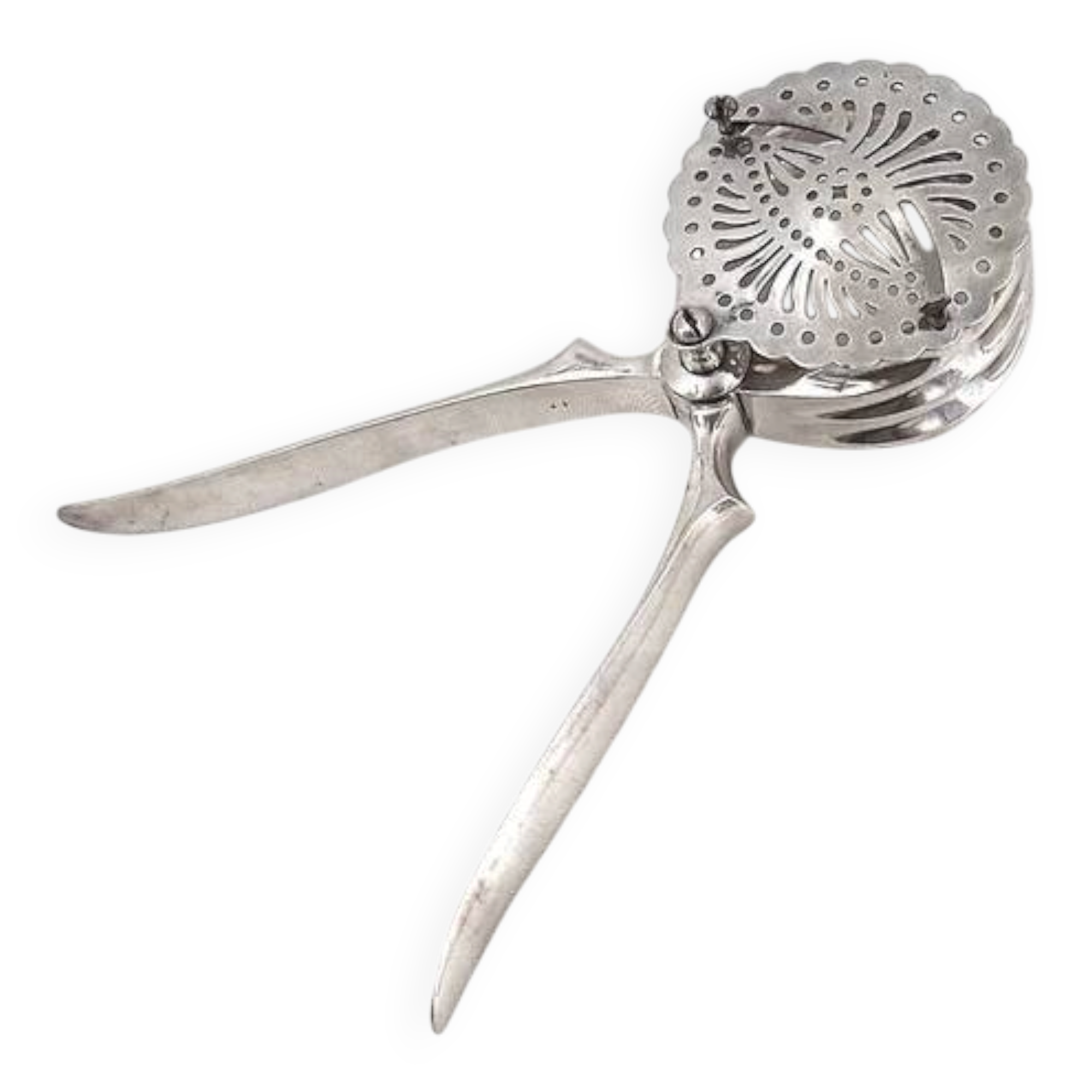 Christofle patented lemon squeezer in silver-plated metal, excellent condition.