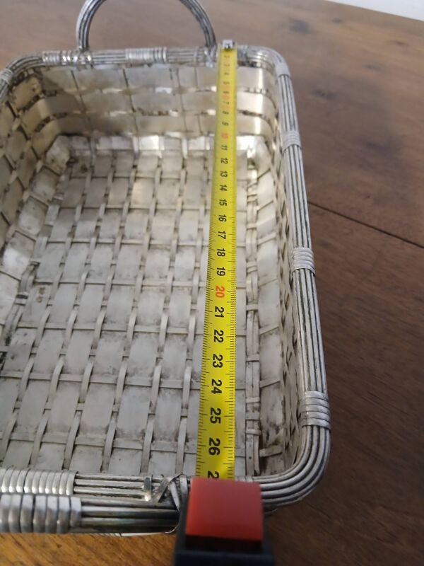 panier à pain en plaqué argent