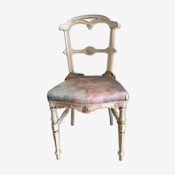 Chair Napoleon lll patinated by decorator