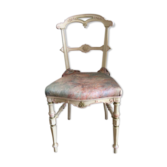 Chair Napoleon lll patinated by decorator