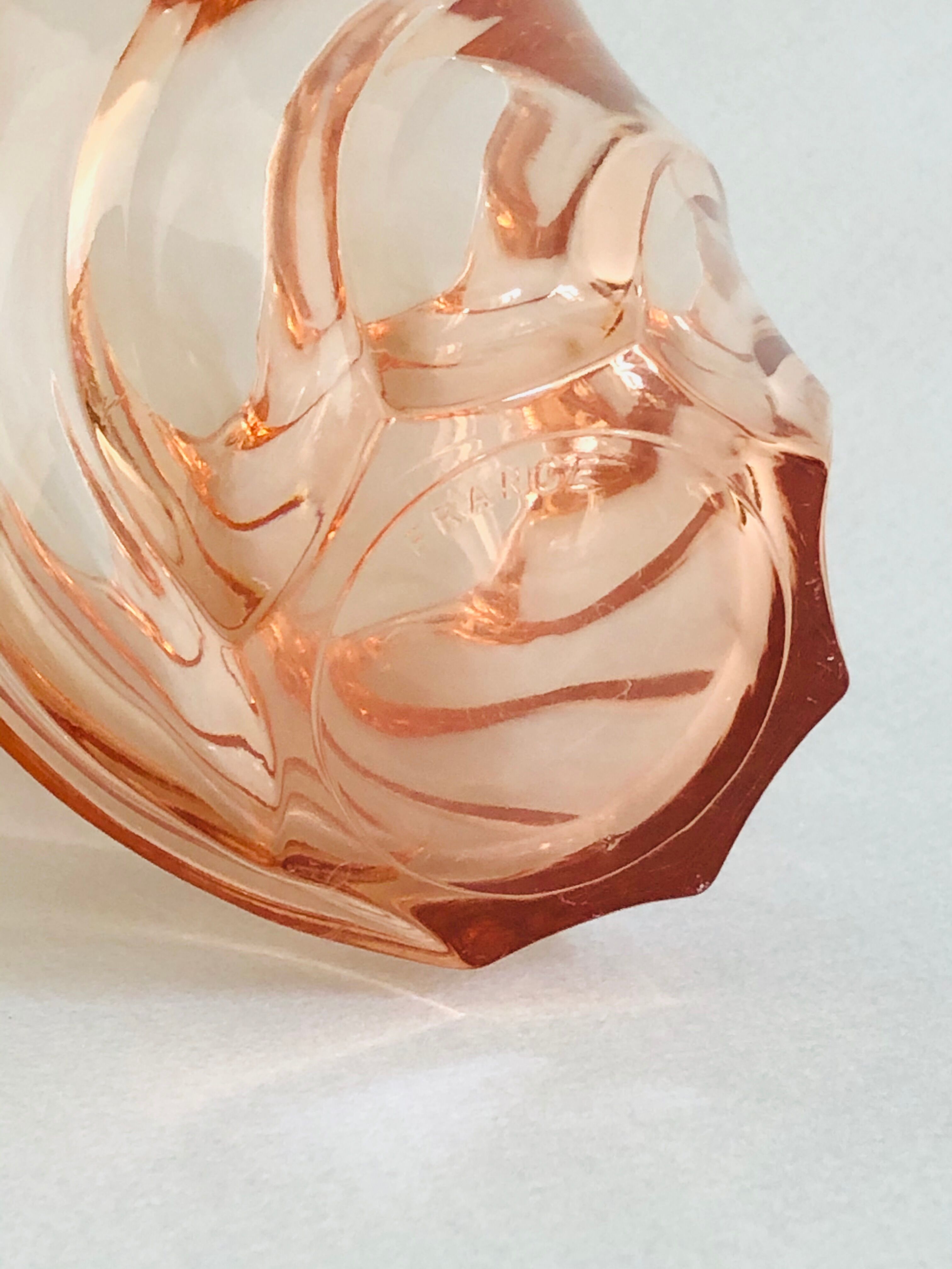 Small vase in pink glass