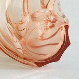 Small vase in pink glass