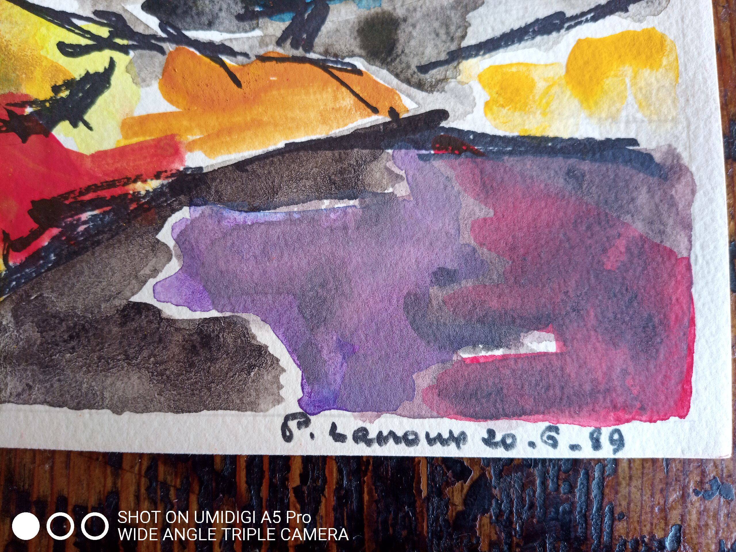 Pierre Lacroux (1909-1993) Gouache on paper 24 x 32 cm - from 1989 - (293)