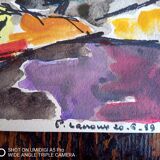 Pierre Lacroux (1909-1993) Gouache on paper 24 x 32 cm - from 1989 - (293)