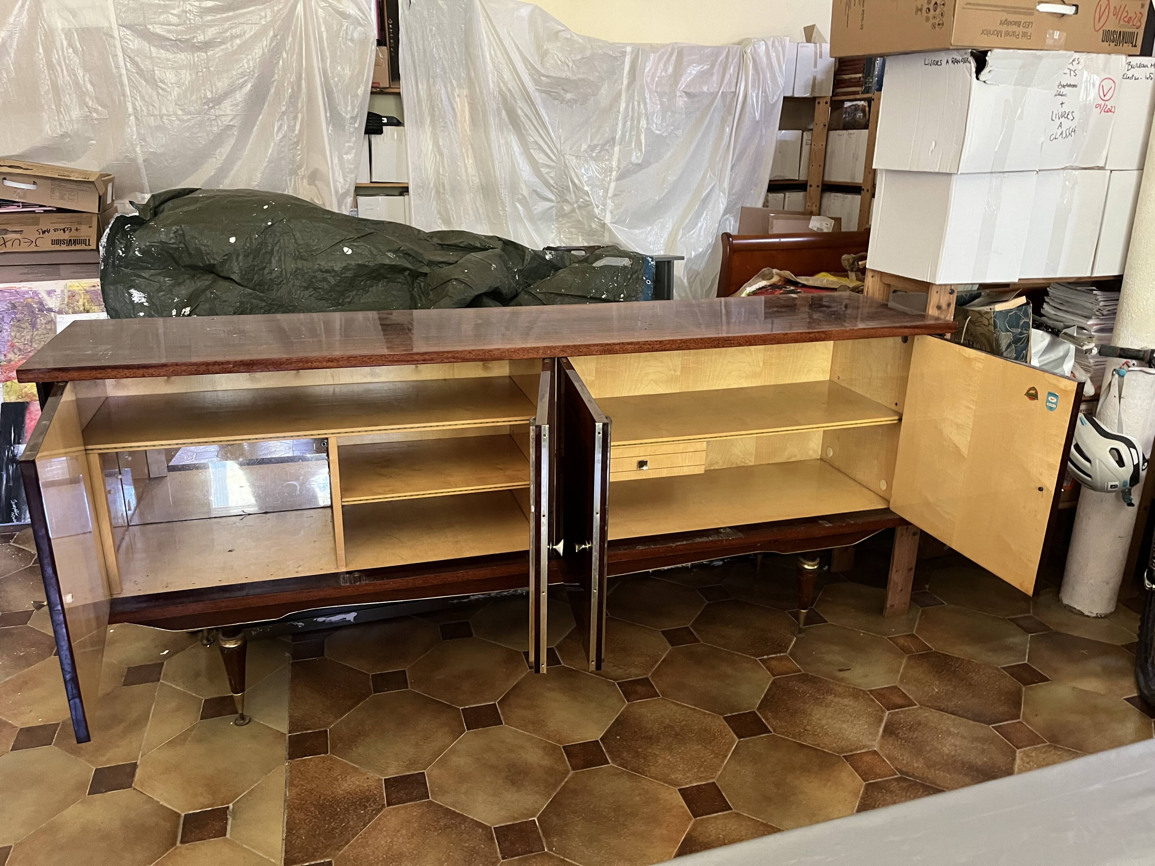 Lacquered wooden sideboard NF Meuble Seguin