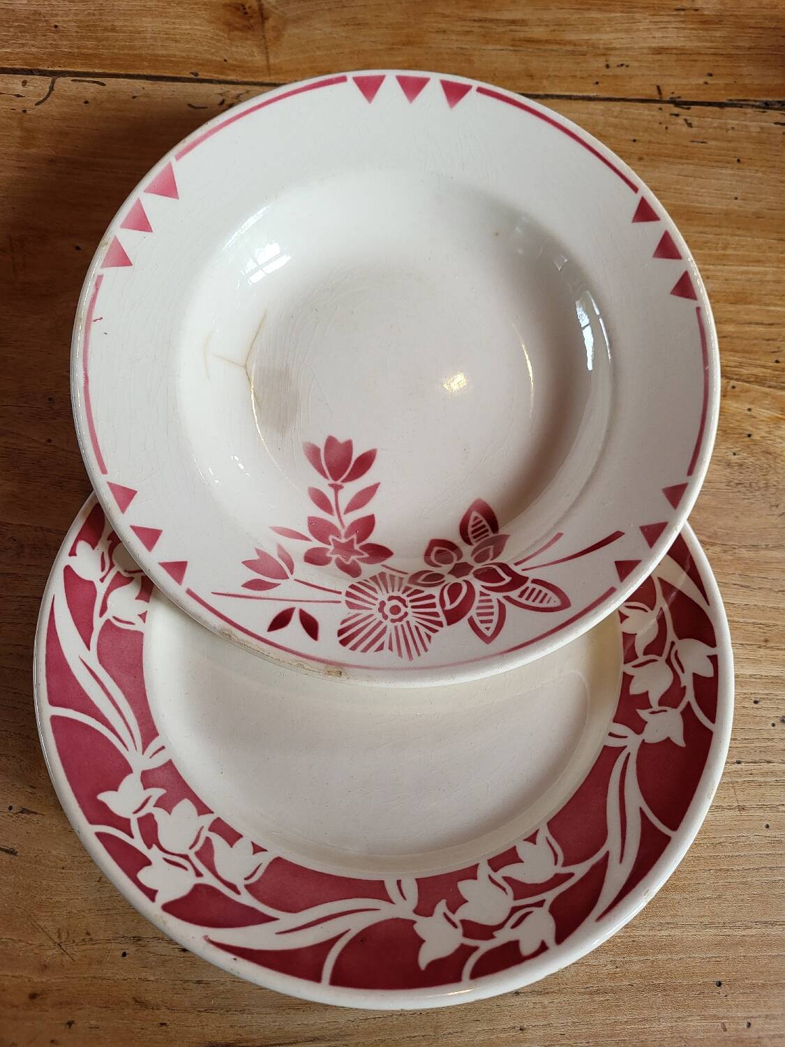 Lot 2 assiettes Badonviller
