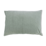Velvet cushion 75x50cm color celadon