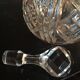 Decanter cut Crystal Baccarat mount silver metal