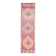 Vintage Turkish Hand-Knotted Wool Cotton Pink Runner Rug 96x365