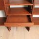 A vintage mid-century teak Gianfranco Frattini style bookcase room divider
